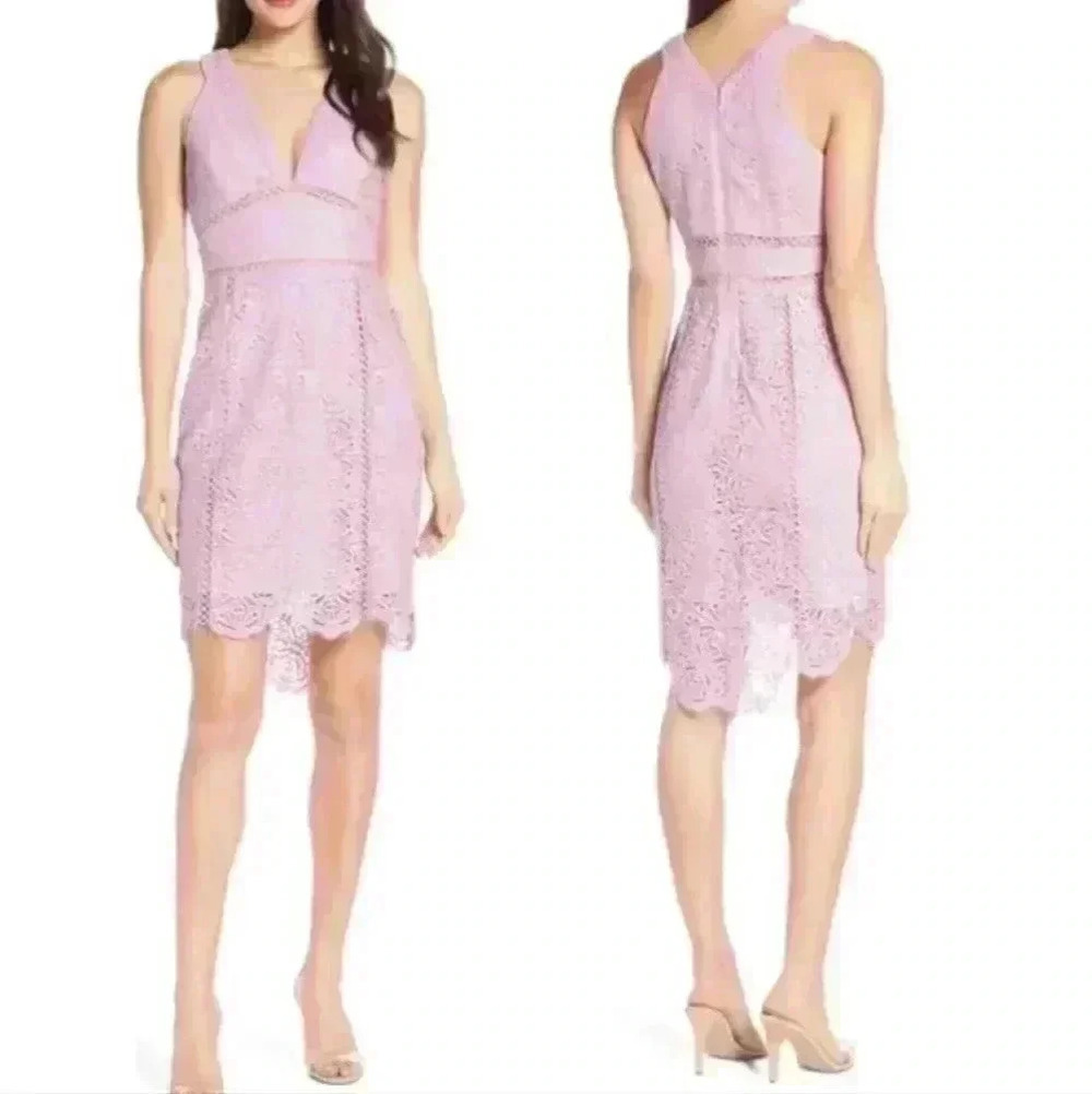 Dusty Pink Harlyn Lace Mini Dress Size XL